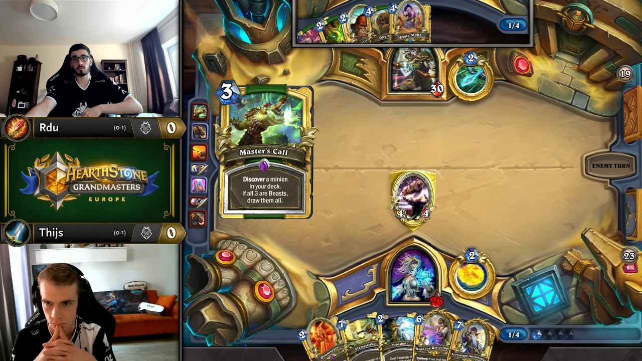 Rdu vs Thijs - Hearthstone Grandmasters Europe S2 2019 - Week 1