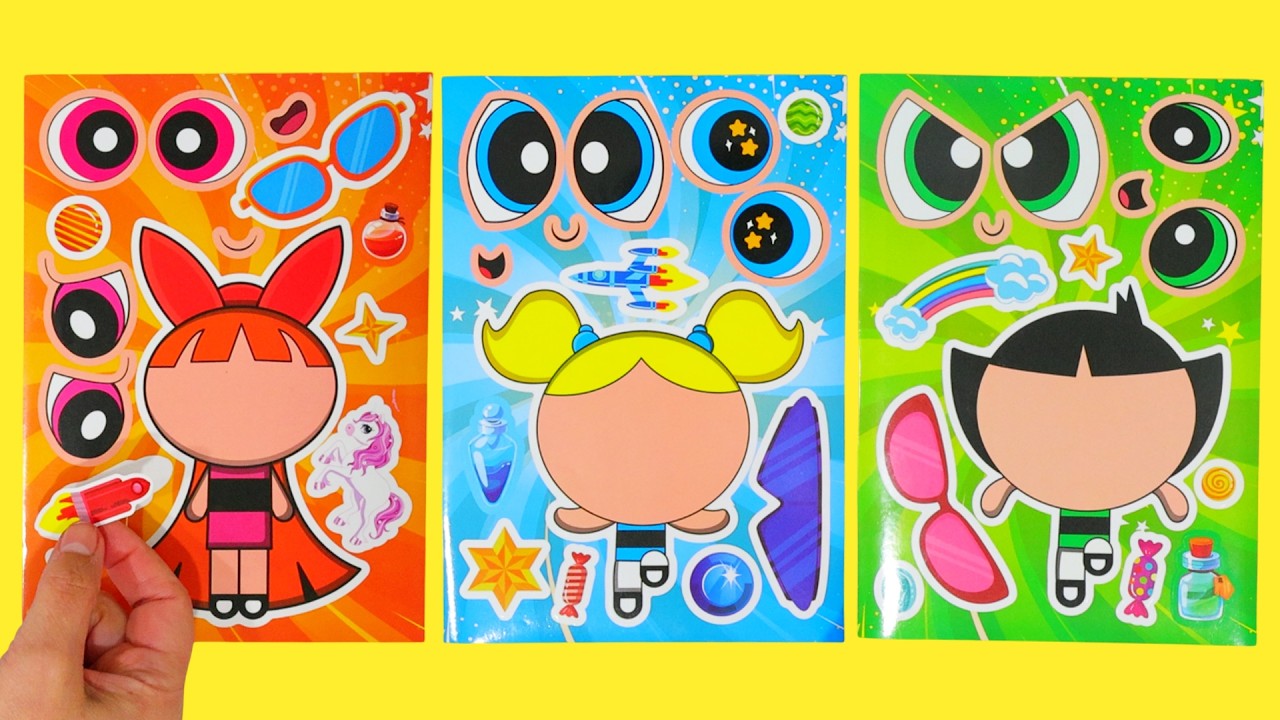 Powerpuff Girls Make a Silly Face Stickers