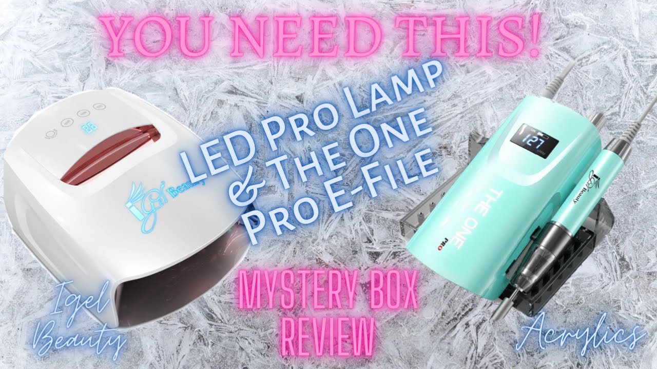 DETAILED Igel Beauty LED PRO LAMP & THE ONE PRO NAIL DRILL REVIEW | ACRYLIC & GEL POLISH SWATCHES