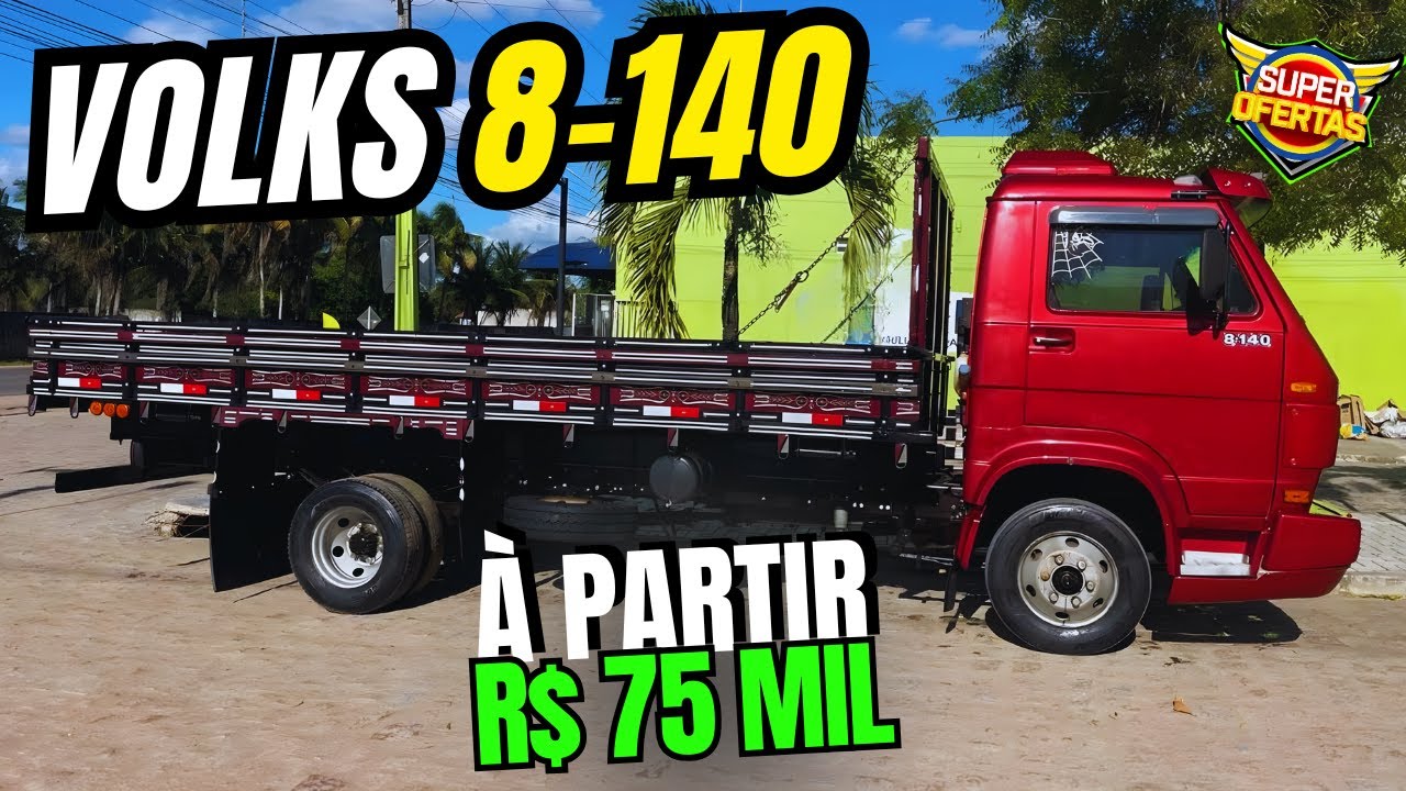 CAMINHÃO VOLKS 8-140 BAÚ e CARROCERIA à PARTIR DE 75 MIL #vw8-140 #caminhao3/4 #qualificado