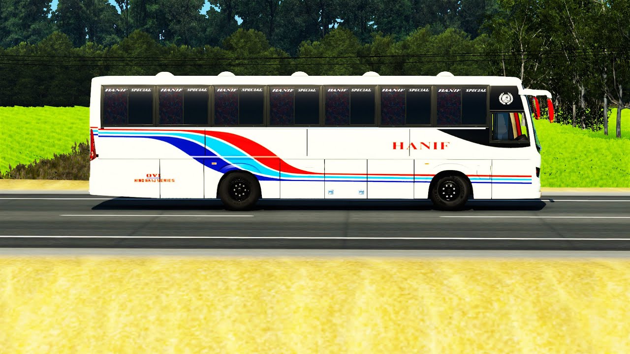 Hanif Hino 1j Non Ac |Rajshahi-Dhaka | GMT Bd Map V3 By Shafin Islam