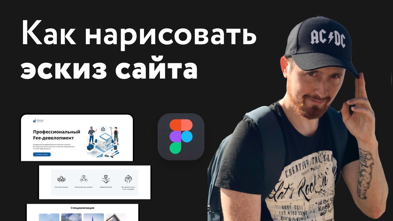 Задание: нарисуйте эскизы сайта