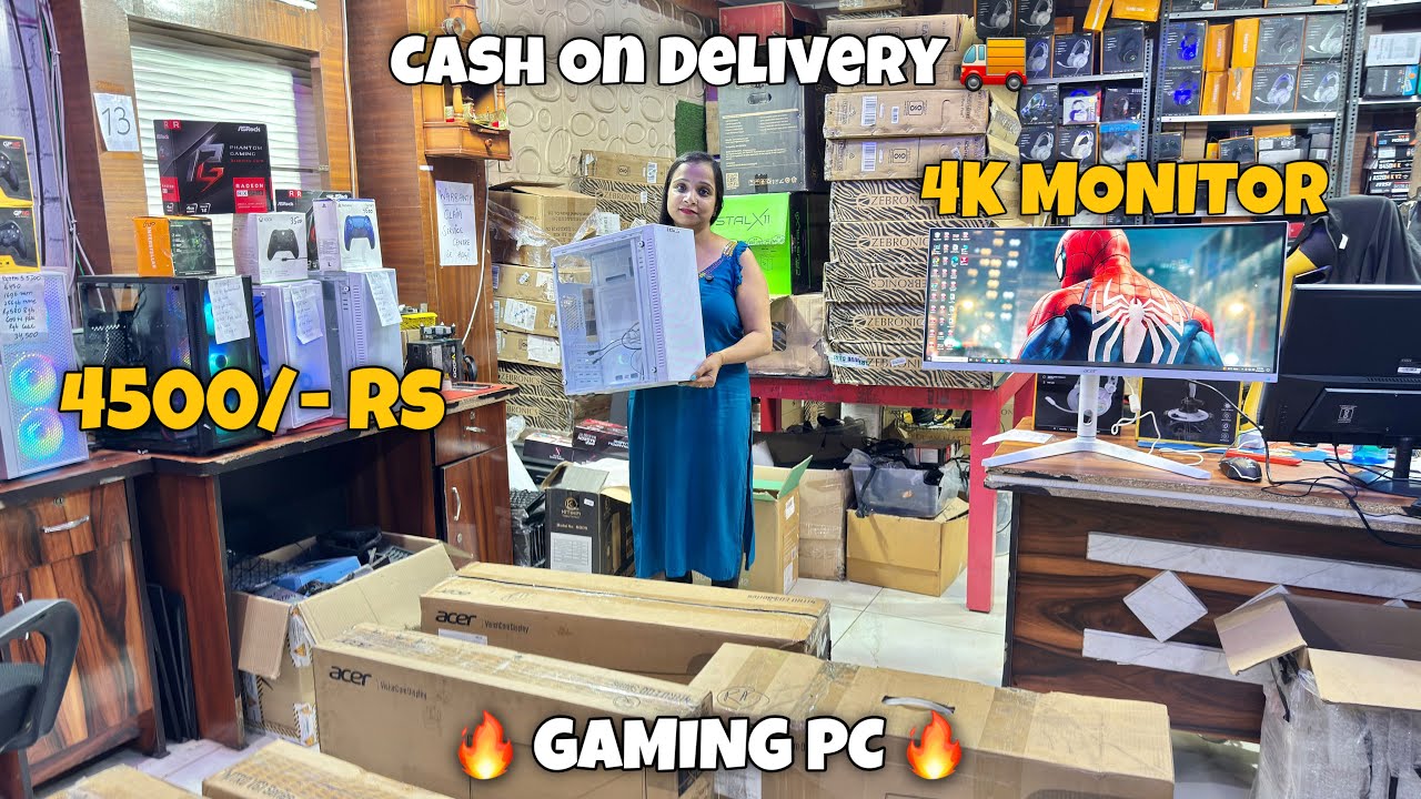Gaming Pc | Start 4500/- Rs 🔥| Monitor | Computer Market In Delhi | Cash On Delivery 🚚