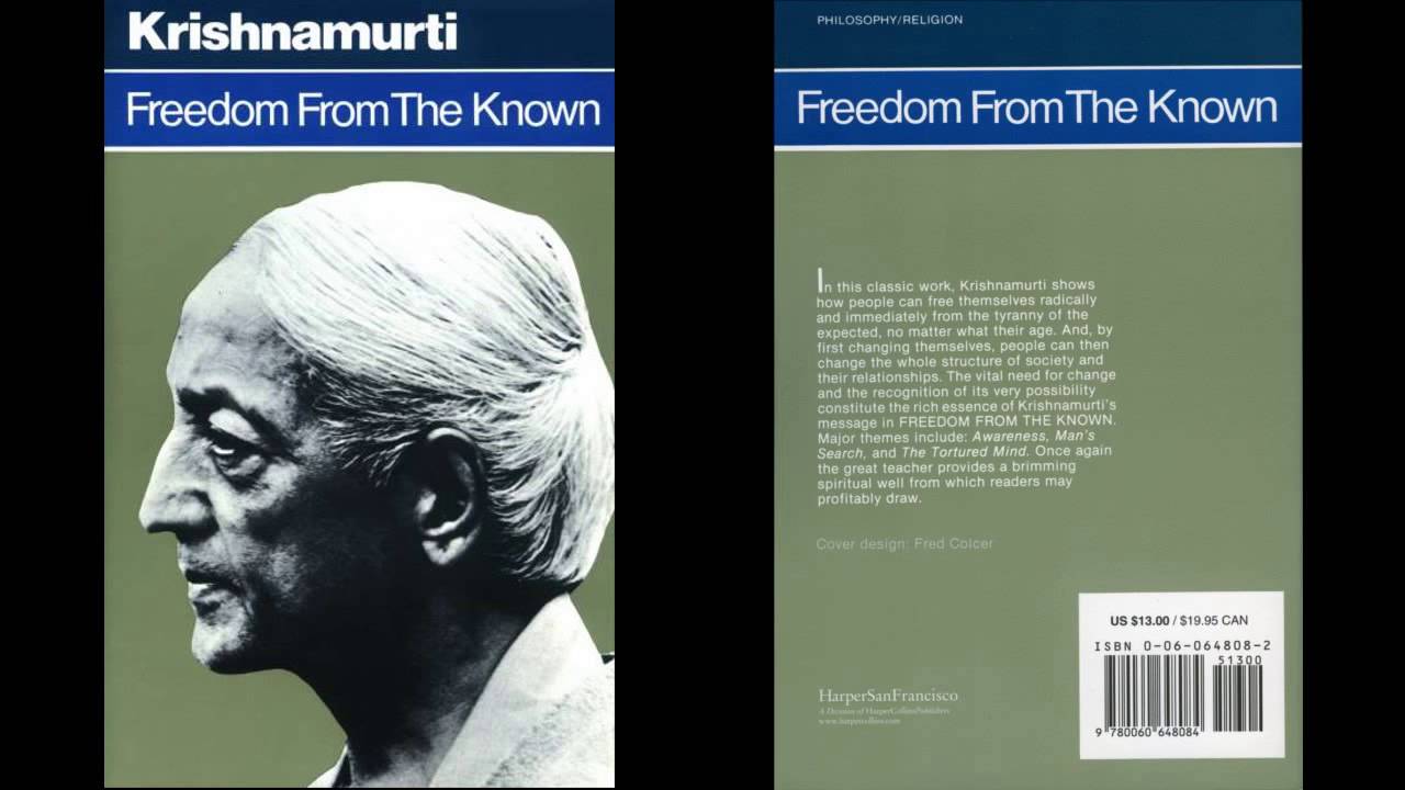 Audiobook : Freedom From The Known by Jiddu Krishnamurti