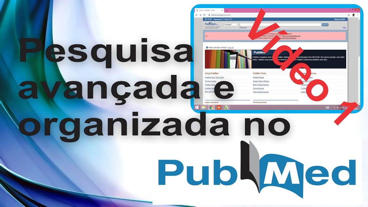 Como pesquisar no Pubmed - elaboração, organização e execução de técnicas de buscas avançadas Cap.1