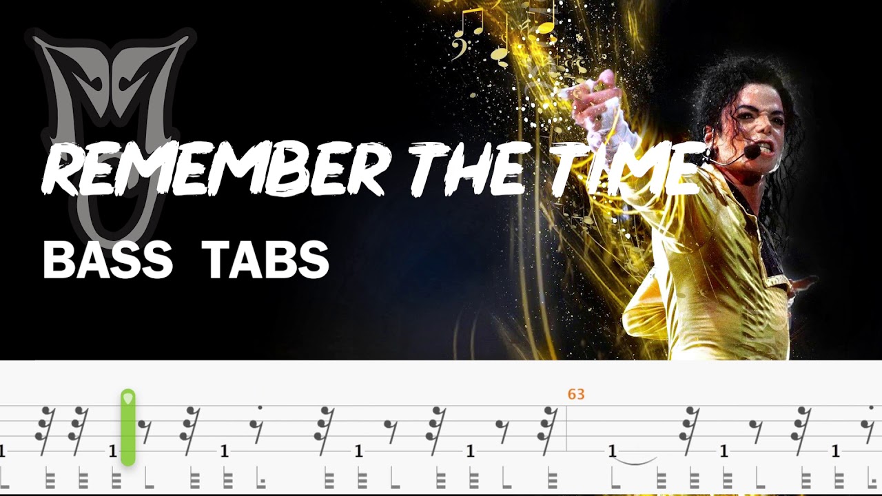 Michael Jackson - Remember The Time (Bass tab video) By Chami's Arts