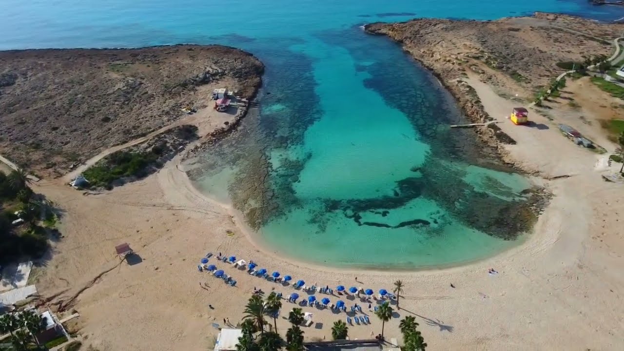 AYIA NAPA Vathia Gonia Beach/Sandy Bay, Cyprus #december  #drone #ayianapa #beach