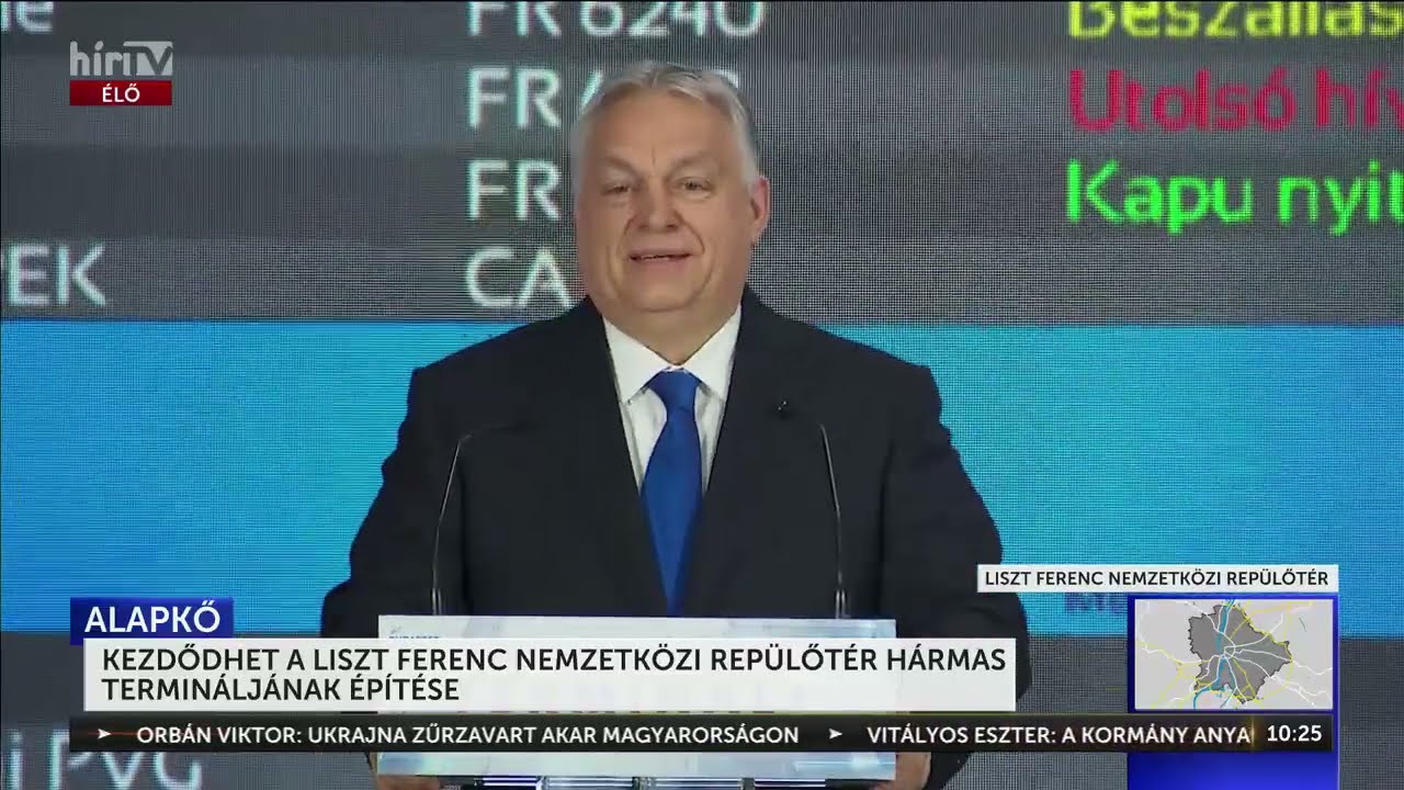 Orbán Viktor beszéde a Liszt Ferenc Nemzetközi Repülőtérről - HírTV