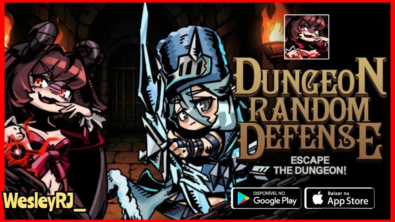 DUNGEON RANDOM DEFENSE | GAMEPLAY, ESTRATÉGIA, HERÓIS, SKILLS, DEFESA (Android/IOS) JOGO GRÁTIS