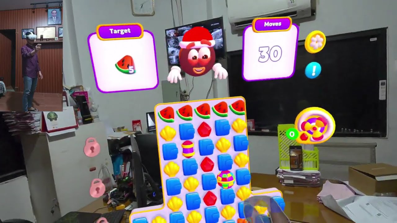 Didn’t Expect a Puzzle This Real! Jolly Match Mixed Reality on VR Meta Quest 3