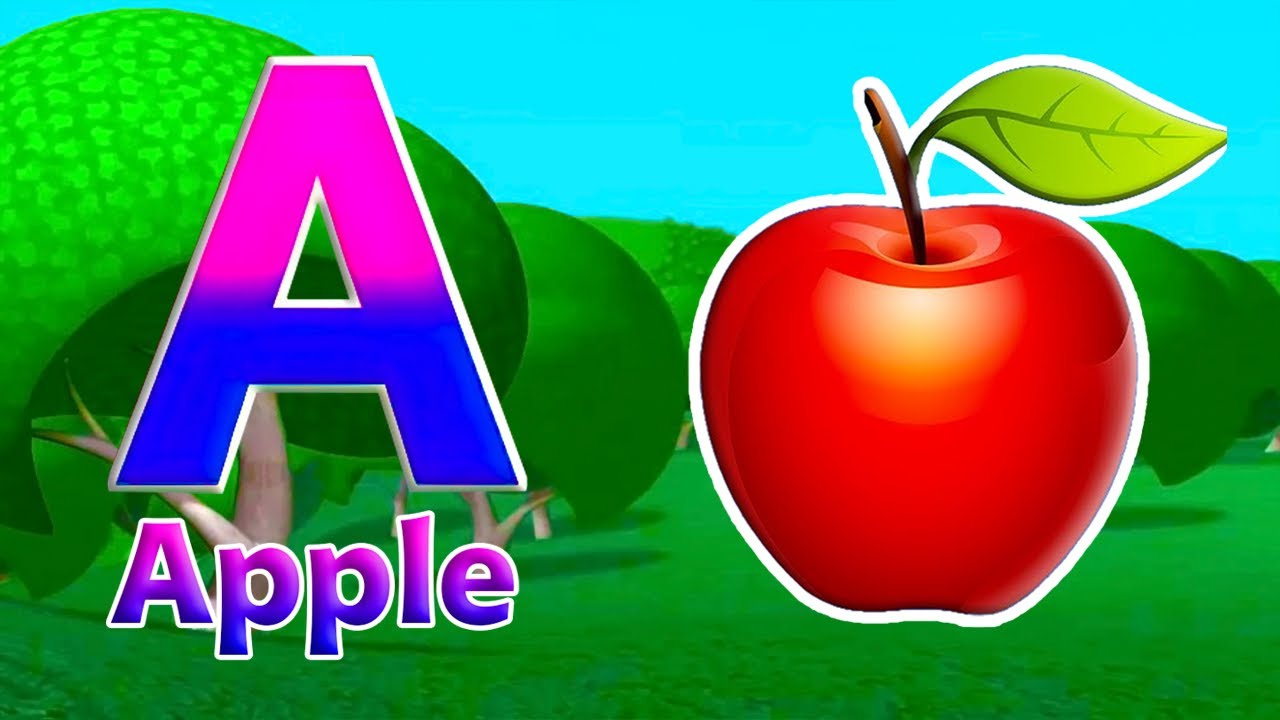 Phonics Song 2 with TWO Words in 3D - ABC Alphabet Songs A For Apple & Music Sounds For Kids 185