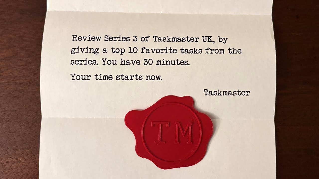Top 10 Tasks Taskmaster UK Series 3