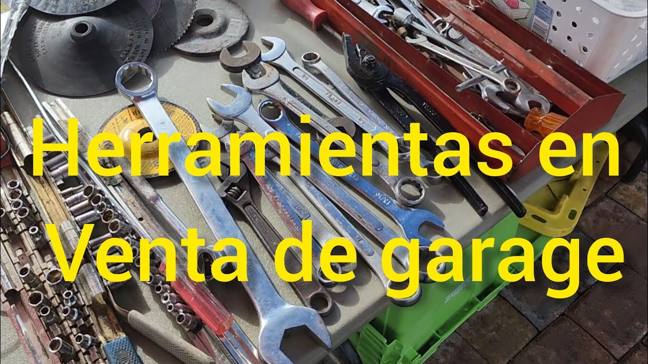 Herramientas en venta de garage 