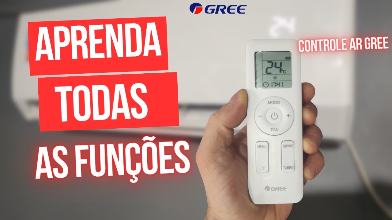 Controle remoto ar condicionado gree | veja todas as funções passo a passo!