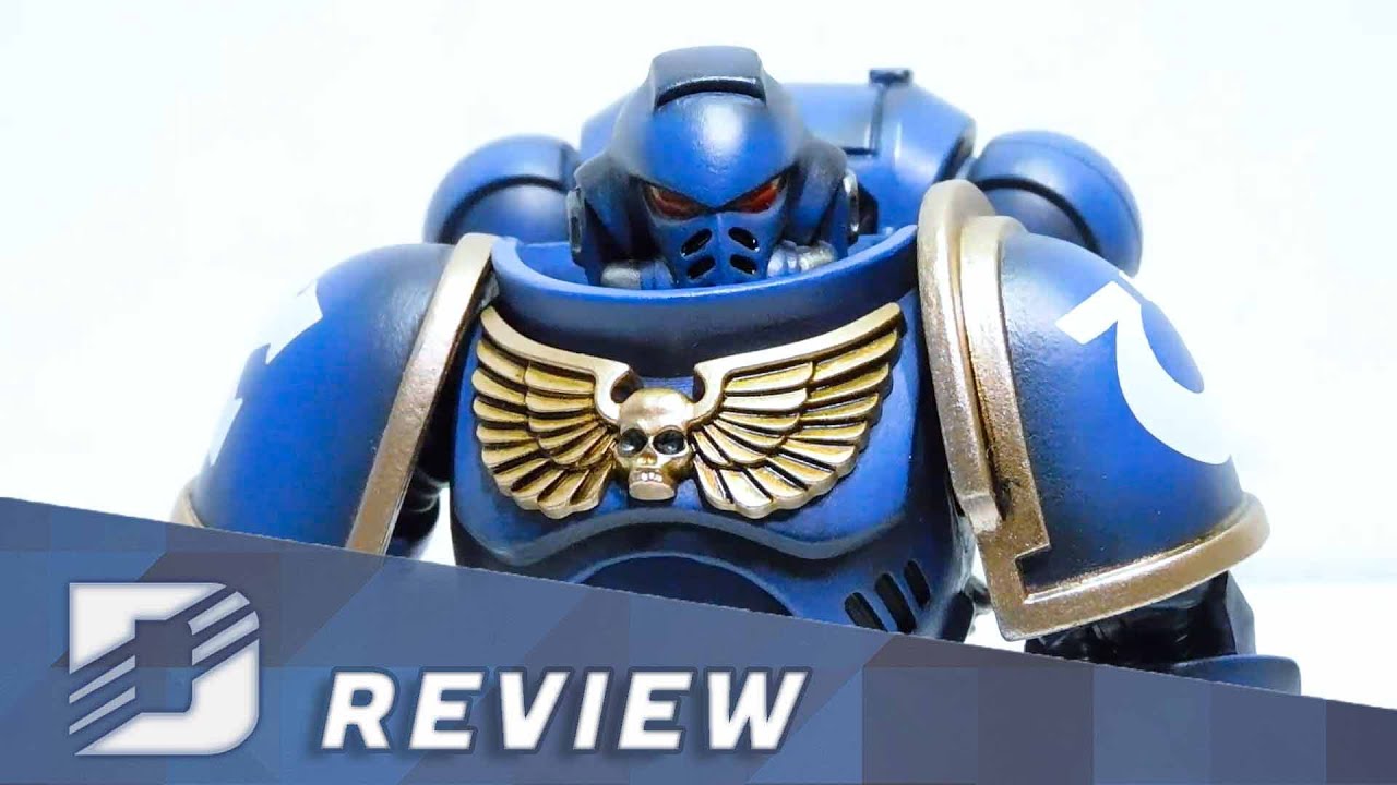 Обзор распаковки фигурки Warhammer 40K Ultramarine Intercessor 2.0 от JoyToy