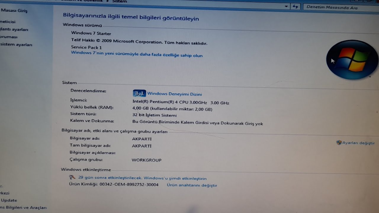 Hp probook prbu10c windows 7 home basic 2026 yükledim !!!