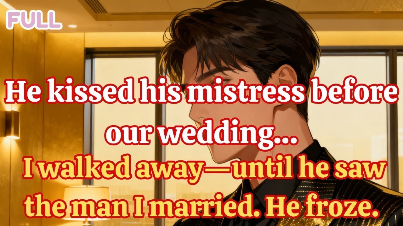 He kissed his mistress before our wedding… I walked away—until he saw the man I married  He froze