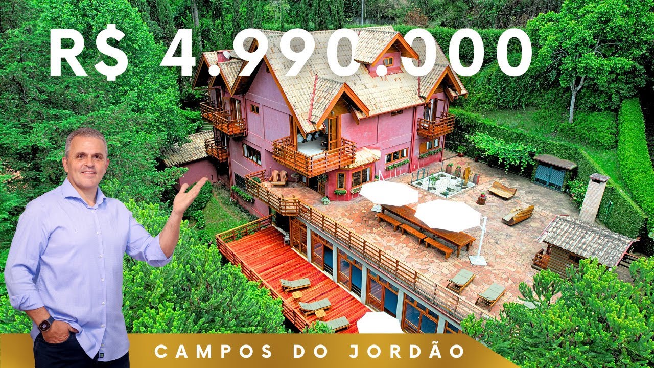 Casa dos Sonhos: Piscina Aquecida, Vista Incrível e 7 Suítes em Campos do Jordão!