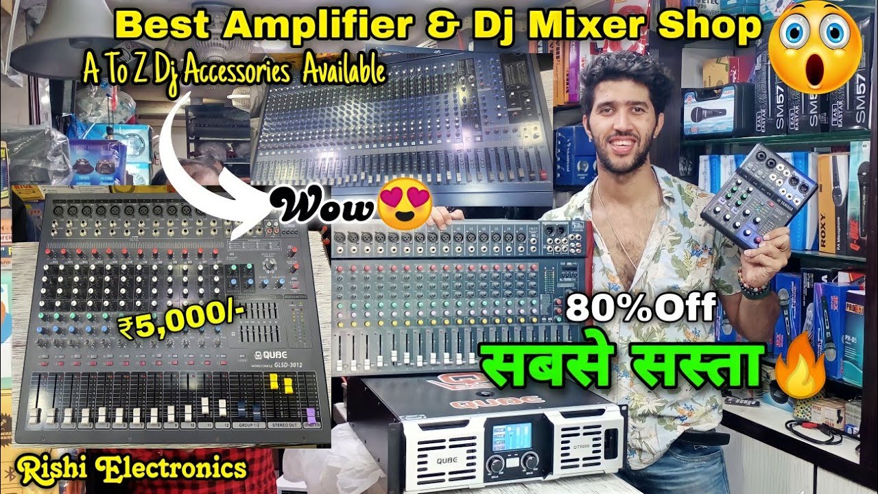 📢Best Dj Mixer/Amplifier Market | Holi Special🌈| सबसे अच्छा Shop😲| Kolkata Dj Market | Best Dj Setup
