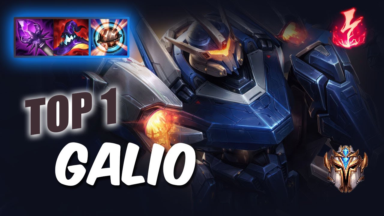 [Wild Rift] Galio TOP 1 - RUSH Challenger ranked game + build