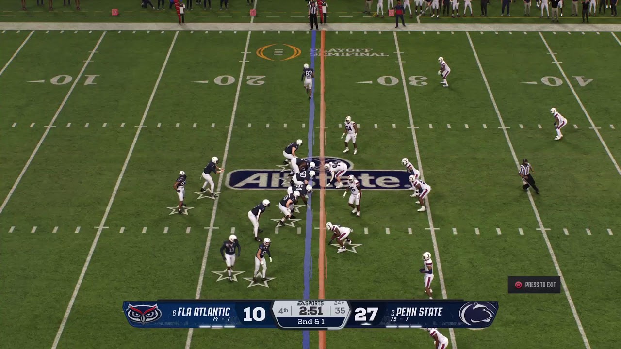 CFB26 SOCCER SIM League Sugar Bowl #6 FAU Owls vs #2 Penn State Nittany Lions