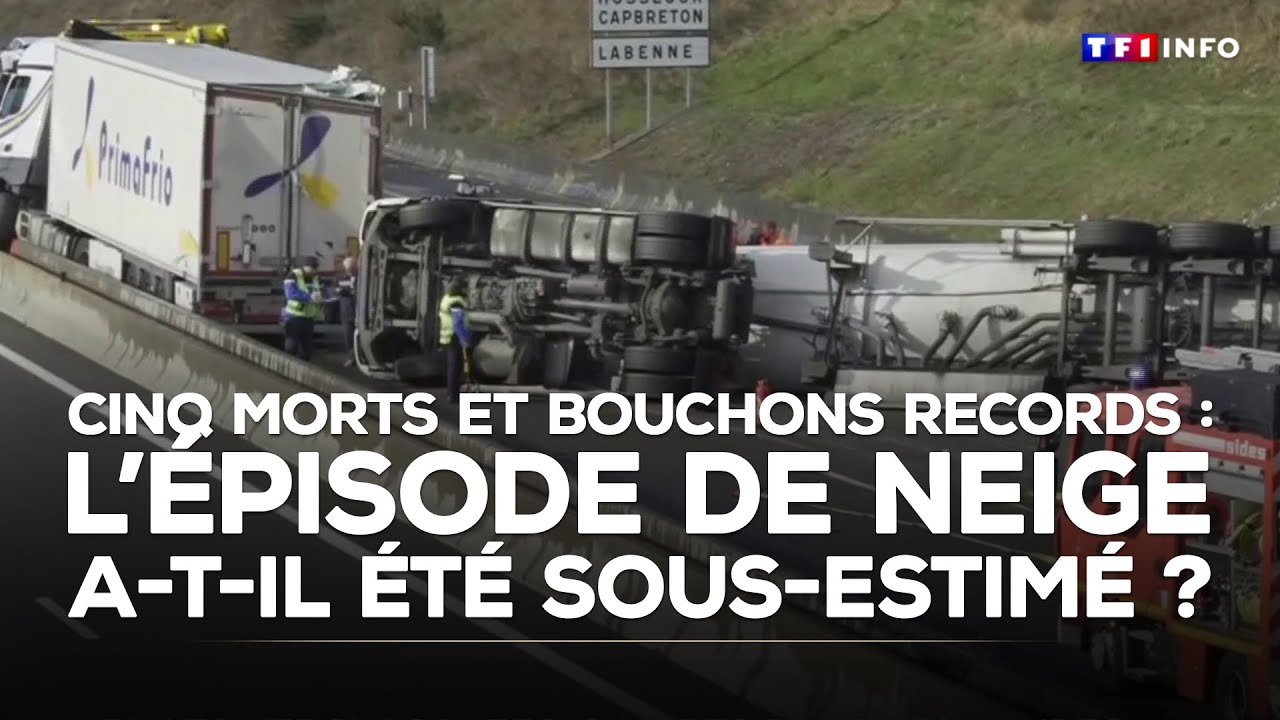 Cinq morts et bouchons records : l'épisode de neige a-t-il été sous-estimé ?｜TF1 INFO