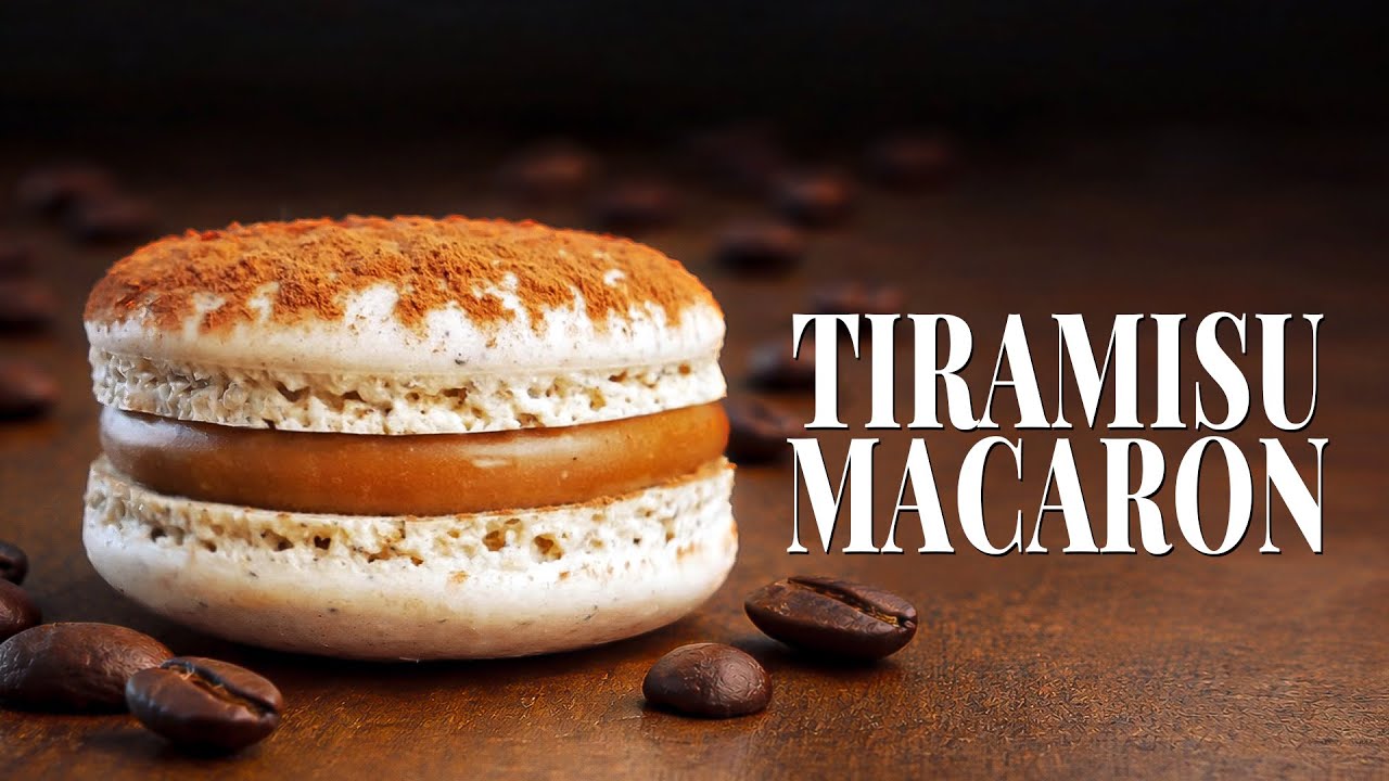 Tiramisu Macarons with Coffee Mascarpone and Chocolate Ganache