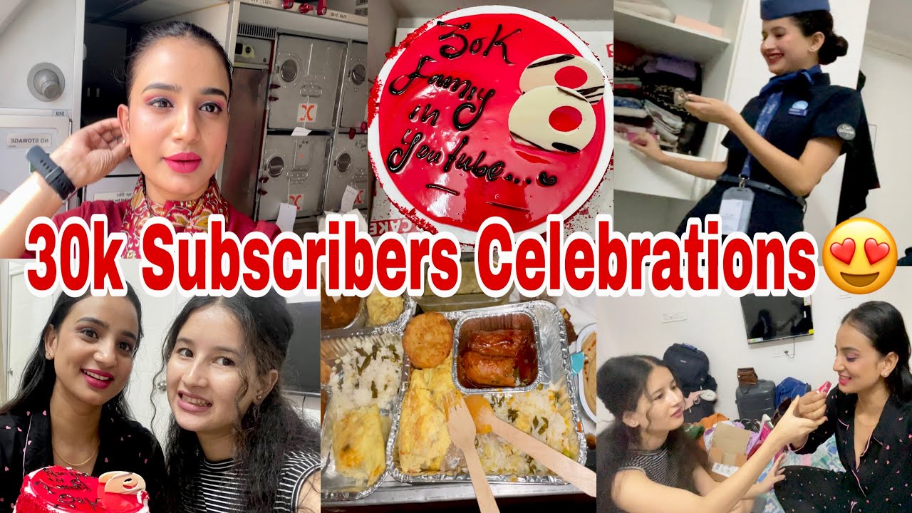 Finally I Hit 30k Subscriber😍||Ambika had cleared indigo PHT class✈️ || Cabin Crew Life