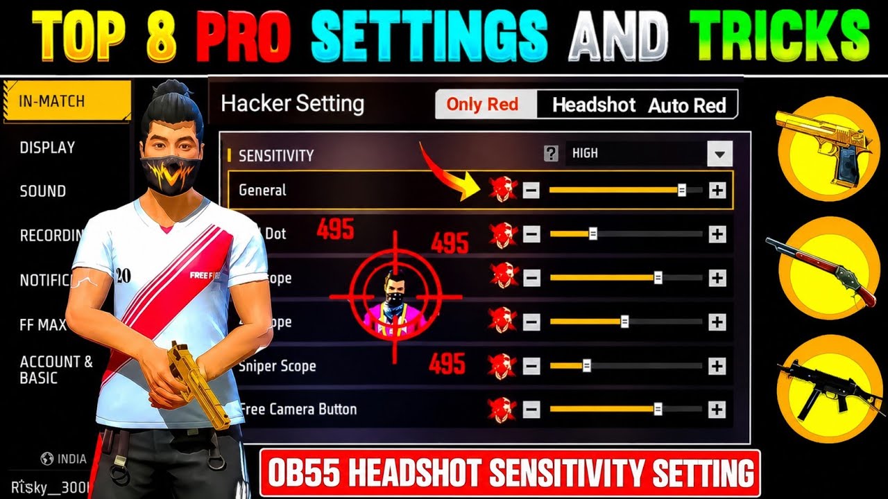 Free Fire Headshot Setting After Ob55 Update 2026⚡Best Sensitivity Settings ⚙️| Sensitivity Setting 