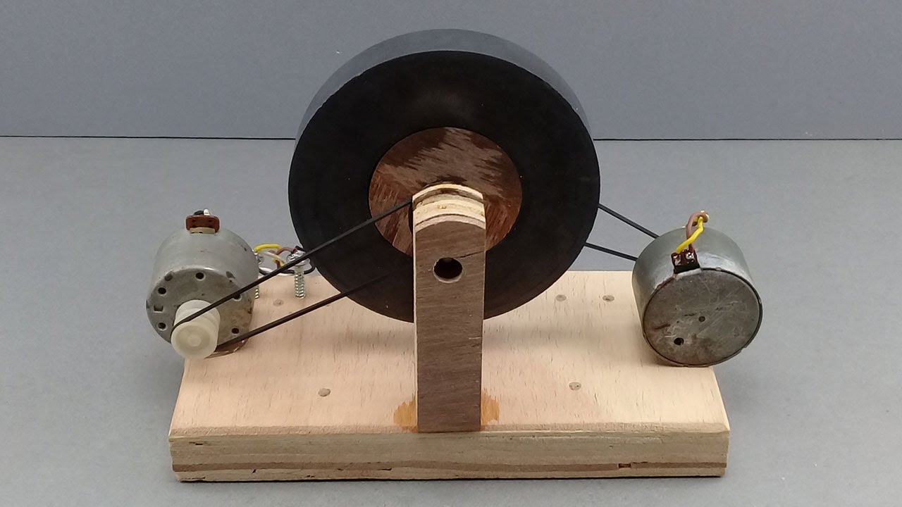 Flywheel Free Electricity How To Make Free Energy Generator 12v With Motor  & Motor