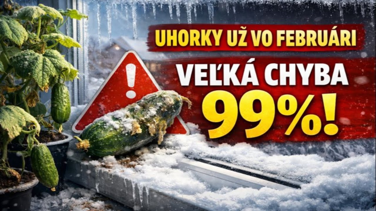 Uhorky už vo februári: Najväčšia chyba 99 % záhradkárov. Úprimne a bez preháňania.