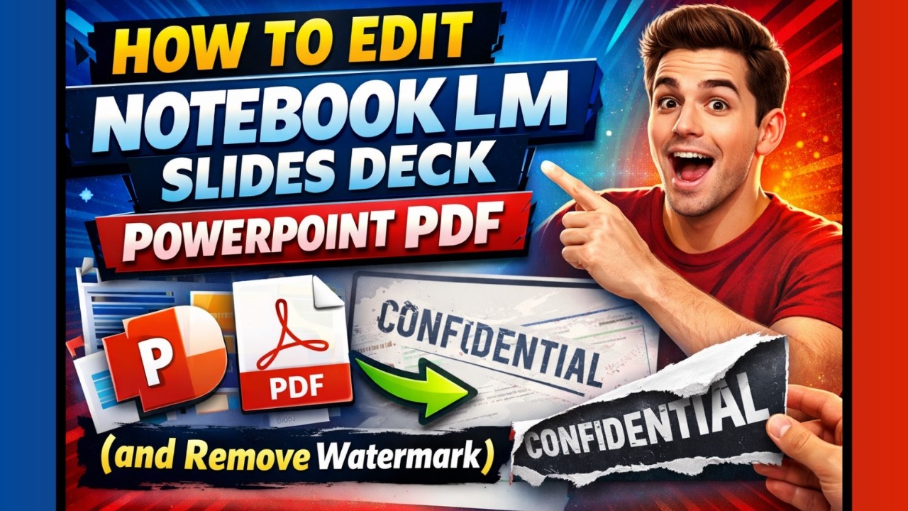 Как редактировать презентации NotebookLM в формате PowerPoint и PDF (и удалять водяной знак)