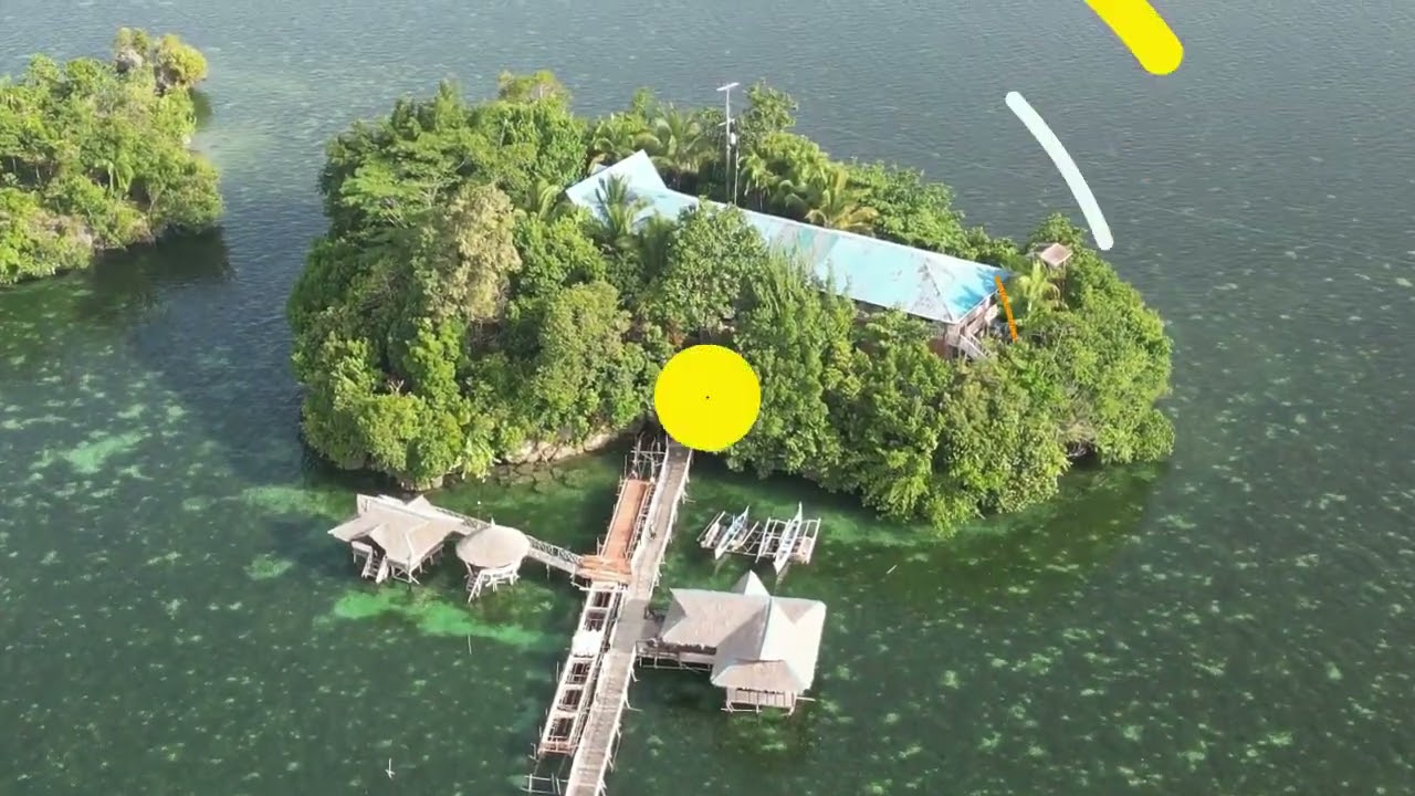 ROCK ISLAND HINATUAN SURIGAO DEL SUR AERIAL VIEW
