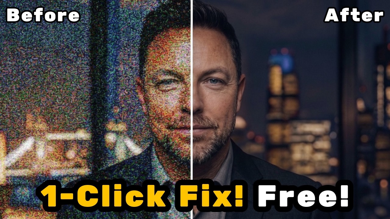 How to Fix AI Image Noise & Restore Quality (Nano Banana 2, ChatGPT, Grok, Flux Tutorial)
