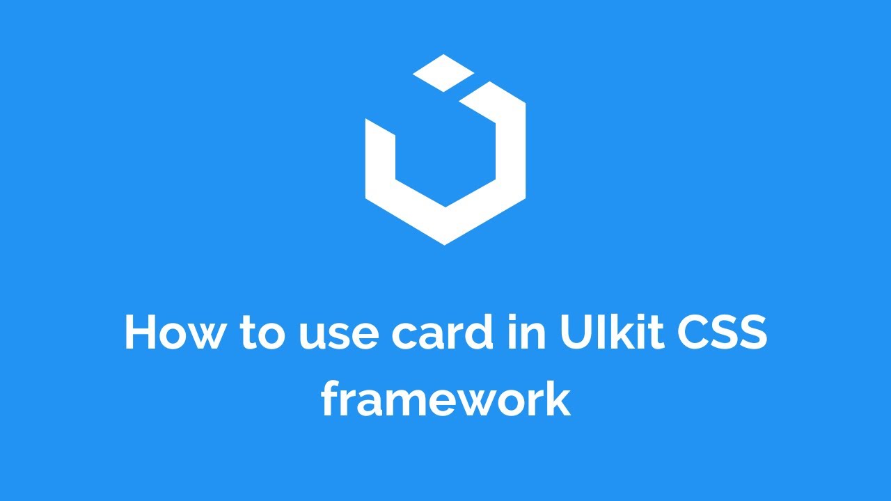 How to create card using UIkit CSS framework