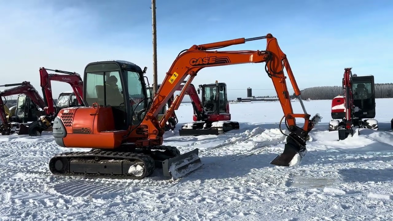 Huutokaupat.com myy! Case CX50 kaivinkone kallistajalla,1999, Nivala