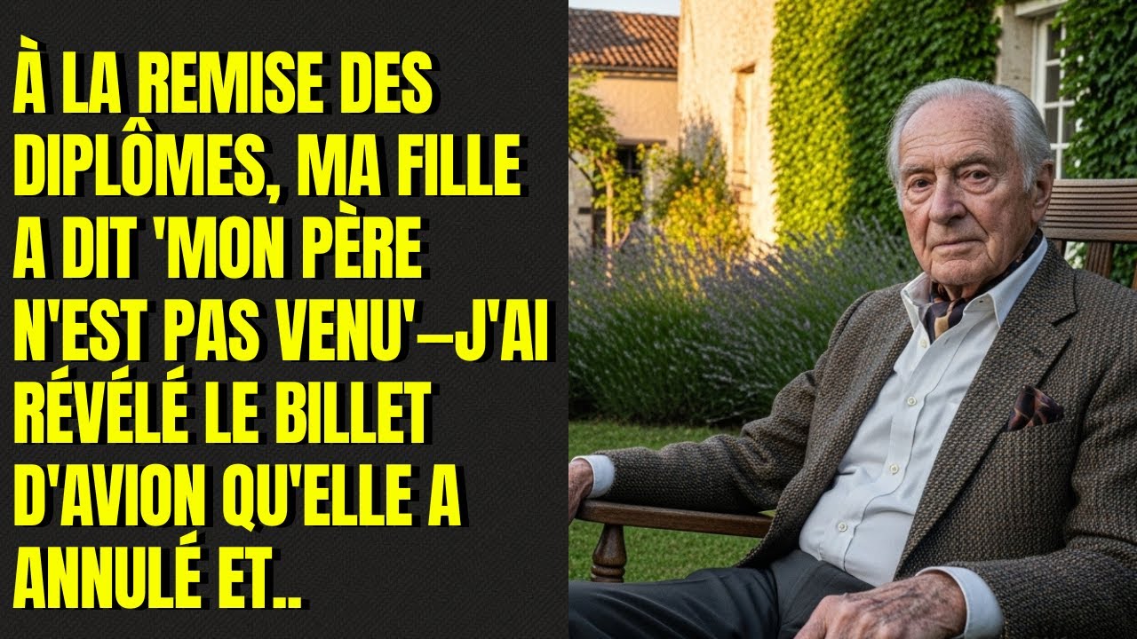 À la remise des diplômes, ma fille a dit 'mon père n'est pas venu'—j'ai révélé le billet d'avion qu'