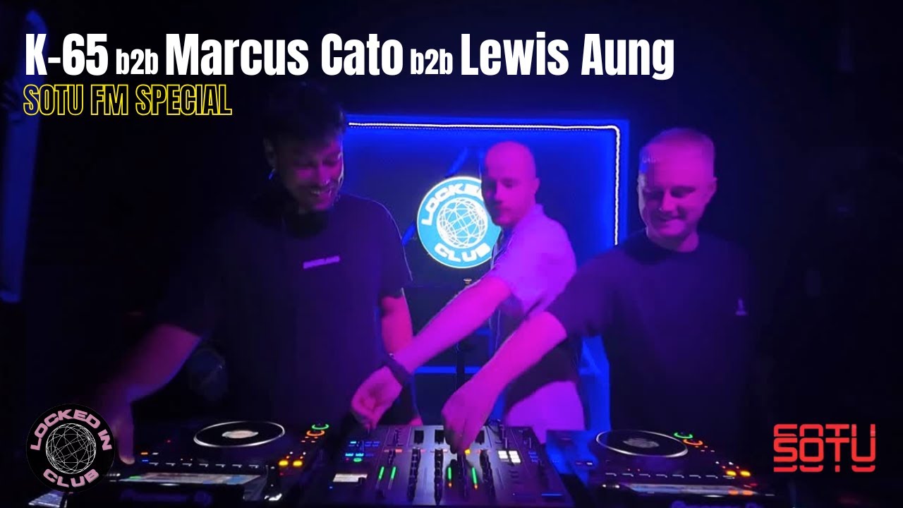 Techno, Bass & Breaks DJ Mix | K-65 b2b Marcus Cato b2b Lewis Aung | SOTU FM at Lockedin Club CNX