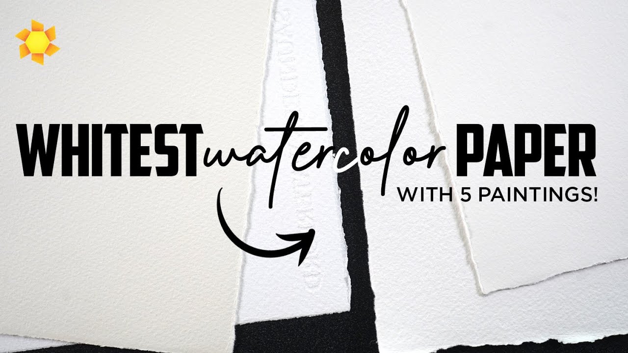 The whitest watercolor paper - And 5 paintings! #worldwatercolormonth2024