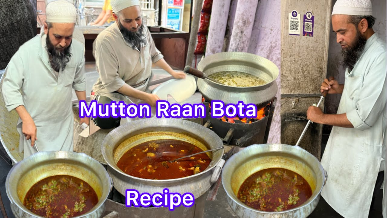 GUDDU BHAI KI UNIQUE RECIPE MUTTON RAAN BOTA गुड्डू भई रेसिपी मटन राण बोटा