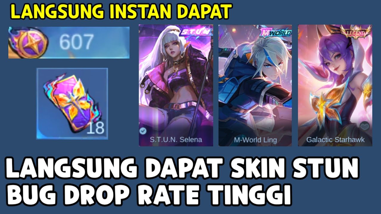 LANGSUNG DAPAT SKIN STUN BEBAS PILIH CUMA 1 RONDE ! INSTAN 600 CREST ! DROP RATE LEGEND FANNY TINGGI
