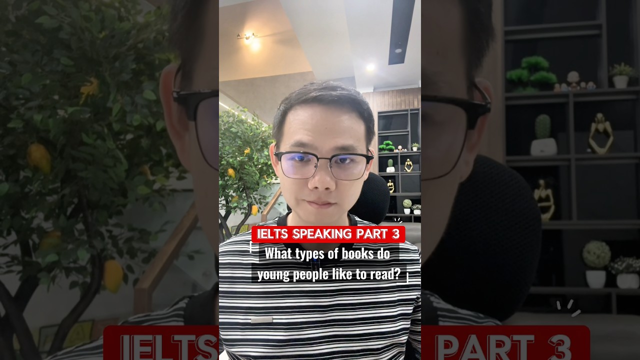 ПРИМЕР ЭКЗАМЕНАЦИОННОЙ ТЕМАТИКИ IELTS SPEAKING ЧАСТЬ 3: Какие типы книг любят читать молодые люди?