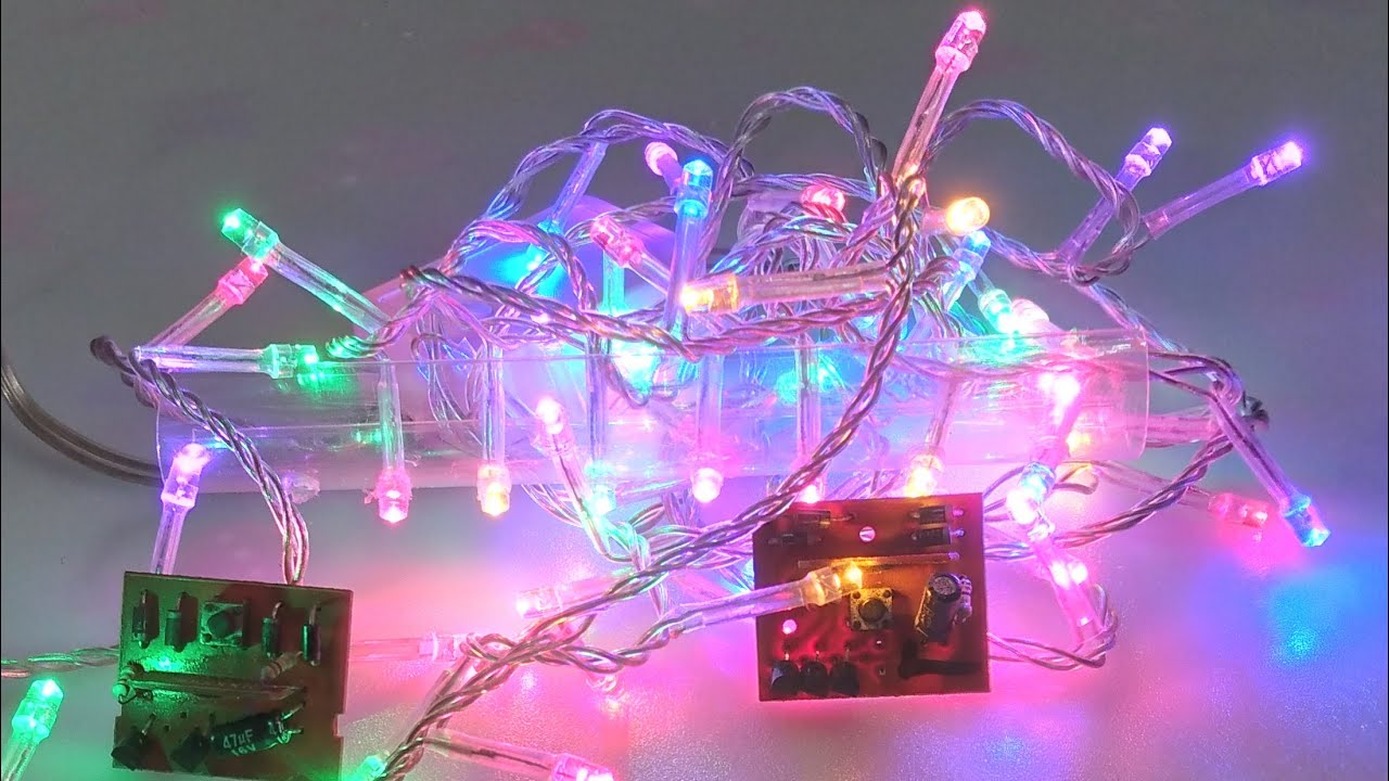 tutorial, luces navideñas, como saber cuál es el positivo y los negativos