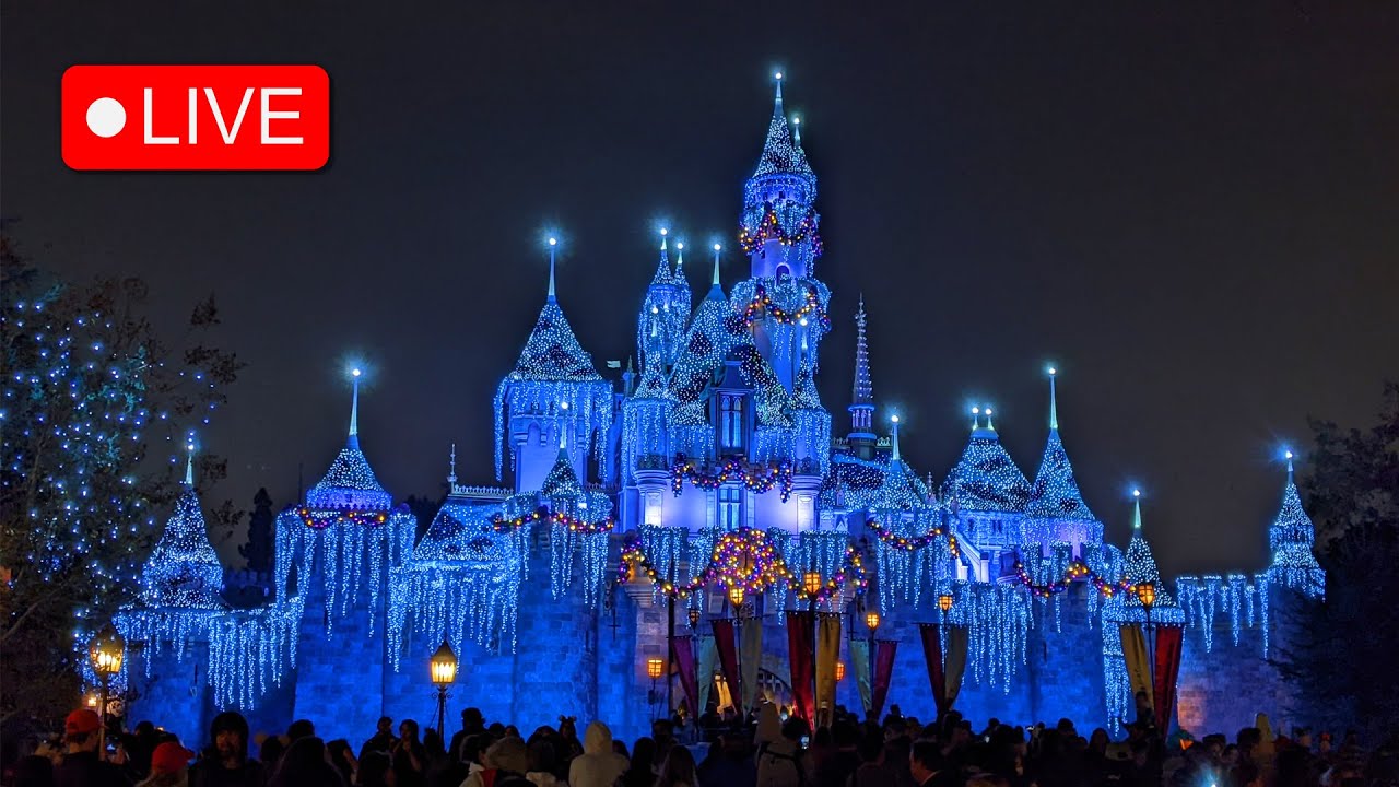 🔴 LIVE – Disneyland  |  FINAL Christmas Fireworks!