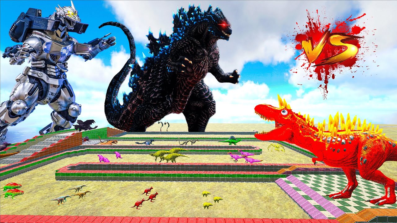 Hydro Dinos vs ALL ARK Bosses, Titans & Dinosaurs 💧🔥 | Epic Battle