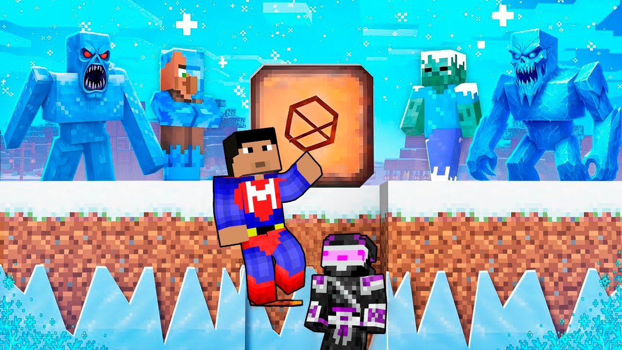 BÚNKER SEGURO VS TORMENTA DE NIEVE EN MINECRAFT TROLL 😱
