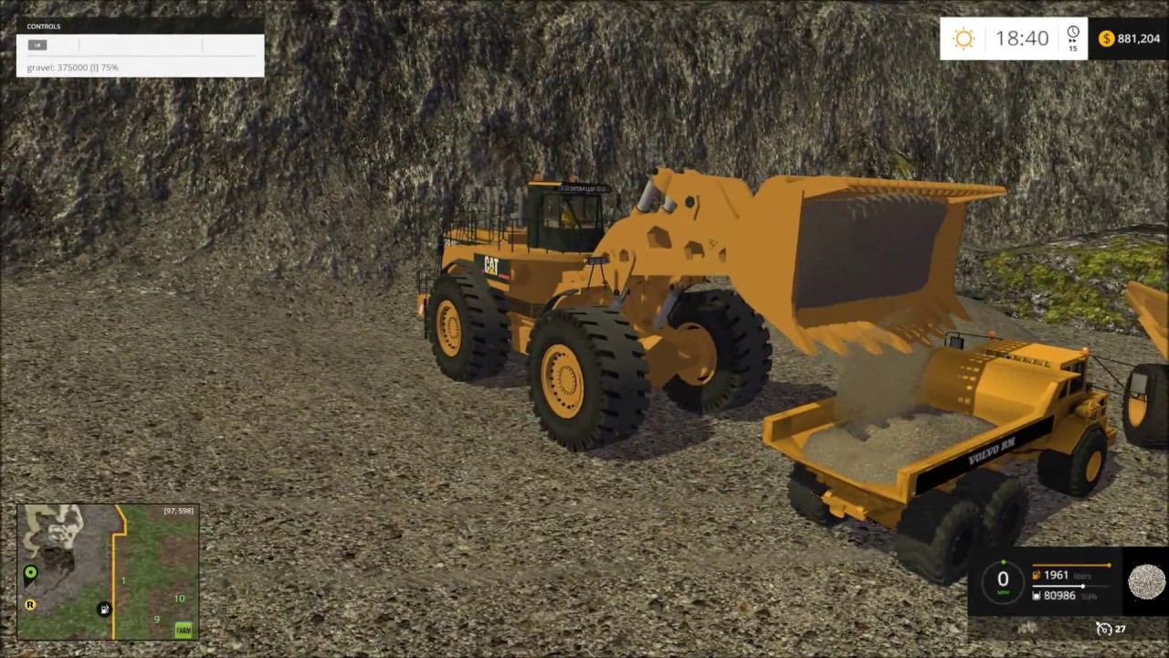 Farming simulator mining | Hauling to the wash plant!!
