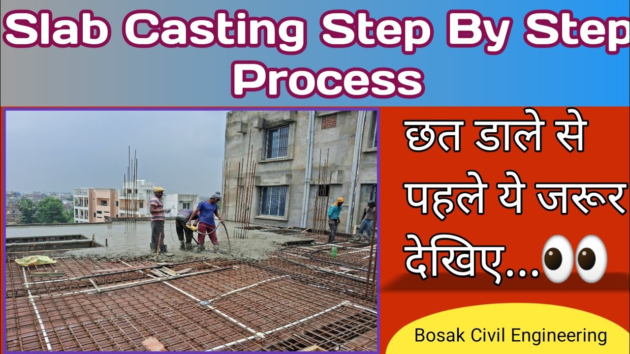 Step By Step Slab Casting work | Constructions | Bosak Civil Construction 