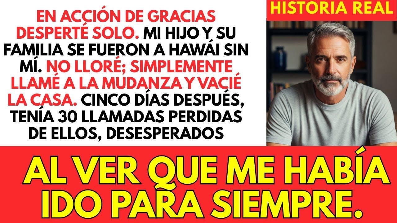 Desperté En Acción De Gracias Sola: Mi Hijo Y Su Esposa Se Fueron De Viaje De Lujo Sin Mí.