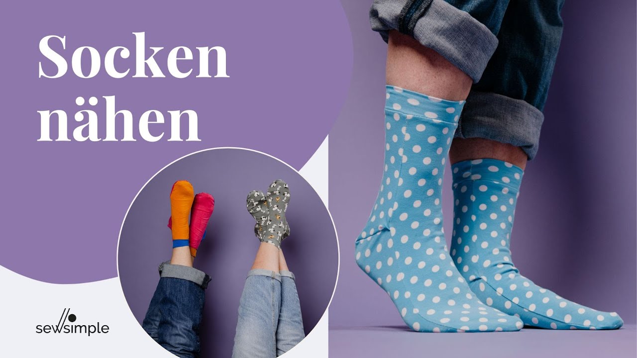 🧦 Socken nähen | Schnittmuster ROSSO | Anleitung für DIY-Socken
